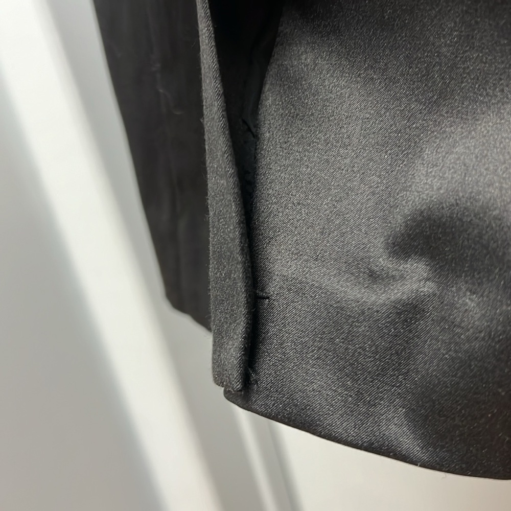 NWT Banana Republic Black Satin Cocktail Dress Size 6 - Picture 7 of 13